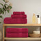 vidaXL - Handdoeken - 2 - st - 50x100 - cm - 360 - g/m² - 100% - katoen - bordeauxrood