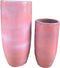PTMD Dezzel Pink Glazed Round Ceramic Pot High SV2