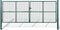 vidaXL - Poort - 415x200 - cm - gegalvaniseerd - staal - zilverkleurig