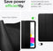 Apple iPad Air 5 10.9 (2022) Hoes - Spigen - Liquid Air Serie - Kunstlederen Bookcase - Zwart - Hoes Geschikt Voor Apple iPad Air 5 10.9 (2022)