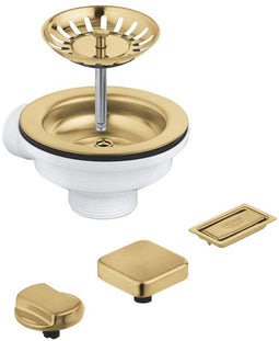 Grohe 40996GN0 - Afvoergarnituur - Automatische afvoerzeef met accessoires - Goud Cool Sunrise