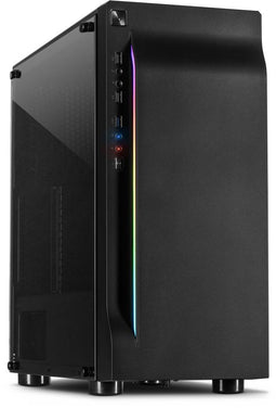 Inter-Tech A-3411 Creek - Tower Behuizing - ATX Micro-ATX Mini-ITX - Zwart