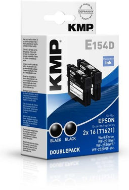 KMP E154D - Inktcartridge - 175 pagina's - Zwart (2 stuks)