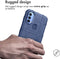 imoshion Hoesje Geschikt voor Motorola Moto E40 / Moto E30 / Moto E20 Hoesje Siliconen - imoshion Rugged Shield Backcover - Blauw