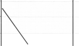 vidaXL - Hekpalen - 13 - stuks - Grijs - Ø32 - mm - 170 - cm - Gegalvaniseerd - Staal