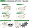 JUST PERFECTO 14 Delige Pannenset - Inductie - Granieten Frying Pan Antiaanbaklaag (14 stuks)