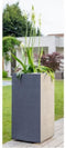 Bloempot EDA Graphit Grijs Donker grijs Plastic Vierkant 39,5 x 39,5 x 80 cm