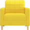 Fauteuil 60 cm stof lichtgeel