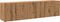 vidaXL - Tv-meubels - 2 - st - wandgemonteerd - 80x30x41cm - artisanaal - eikenkleur