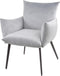 AnLi Style Eetkamerfauteuil Lobby Zilverkleurig Velours