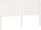 vidaXL - Hoofdbord - 155,5x4x100 - cm - massief - grenenhout - wit