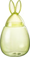 J-Line voorraadpot Konijn - glas - groen - large - paasdecoratie