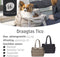 Designed by Lotte Tico - Draagtas Hond - Pluche uitneembare binnenvoering - Beige - 42x20x35 cm