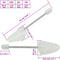 vidaXL - Schoenspanners - 5 - paar - EU - 38-44 - kunststof - wit