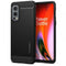 Spigen Rugged Armor - OnePlus Nord 2 - TPU Back Cover met Air Cushion technologie - Zwart