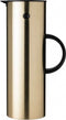 Stelton thermoskan EM77 1 liter, messing, roestvrij staal.