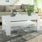 vidaXL - Salontafel - 110x65x48 - cm - bewerkt - hout - wit