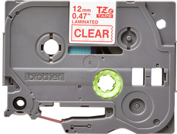 Brother P-Touch TZe-132 - Tape 12mm - Rood op transparant