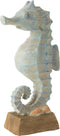 J-Line decoratie Zeepaardje Magnesium - metaal - blauw - small