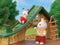 Sylvanian Families 5451 Blokhut aan het meer- te combineren met 5450 Boomhut( stapelen)