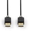 Nedis CCBW60000AT20 - USB A naar USB A Kabel - 200cm - Grijs