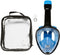 Atlantis Snorkelmasker - Full Face Masker - 180° Zicht - Zwart/Blauw - L/XL