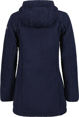 Icepeak Anguilla - Dames Teddy-Hoodie - Lange mouwen - Donkerblauw - Maat XXL