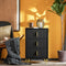 SoBuy FBT115-L-SCH - Nachtkastje - 3 Laden - Zwart 40x40x63cm