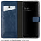 Selencia Galaxy A13 (5G) / A04s - Echt Lederen Bookcase - 3 Pashouders - Blauw