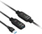 Club 3D CAC-1406 - USB 3.2 Gen1 Active Repeater Kabel - 15m M/F 28AWG - Zwart