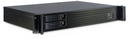 Inter-Tech 1.5U-1528L - Rack Server - 2x 60 mm ventilators - Zwart