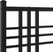 vidaXL - Hoofdbord - 140 - cm - metaal - zwart