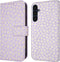 imoshion Hoesje Geschikt voor Samsung Galaxy A55 Hoesje Met Pasjeshouder - imoshion Design Bookcase smartphone - Paars / White Daisy