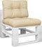 vidaXL - Palletkussens - 2 - st - stof - beige