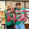Grappige Kersttrui Heren Groen One Size met Pailletten