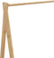 vidaXL - Kledingrek - met - schappen - 106x34x102 - cm - bamboe