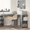 vidaXL - Hoekbureau - met - Opbergruimte - Grijs - Sonoma - 140x113,5x75cm