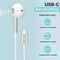 Soundtrex WireX - Bedrade Oordopjes met Microfoon - USB-C Aansluiting - Wit