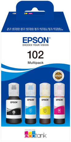 Epson 102 EcoTank - Multipack - 4 kleuren - (C13T03R640)