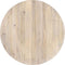 vidaXL - Eettafel - rond - 110x76 - cm - massief - mangohout