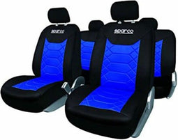 Set hoezen voor zittingen Sparco SPC1016AZ Blauw (11 pcs)