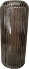 Vaasje Glas Smal Taupe Bruin Grijs