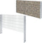 vidaXL - Schanskorfpaal - 160 - cm - gegalvaniseerd - staal - zilverkleurig