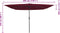 vidaXL - Vierkante - Tuinparasol - met - LED-verlichting - 295x245 - cm - Bordeauxrood