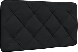 vidaXL - Hoofdbordkussen - 90 - cm - stof - zwart
