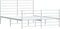 vidaXL - Bedframe - met - hoofd- - en - voeteneinde - metaal - wit - 160x200 - cm