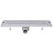 vidaXL - Doucheafvoer - rechthoekig - golf - 530x140 - mm - roestvrij - staal