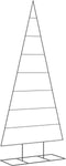 vidaXL - Kerstdecoratie - kerstboom - 210 - cm - metaal - zwart