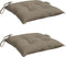 vidaXL - Stoelkussens - 2 - st - 40x40x7 - cm - oxford - stof - taupe