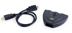 Gembird DSW-HDMI-35 - HDMI schakelaar 3 naar 1 - 4K 30Hz - Zwart